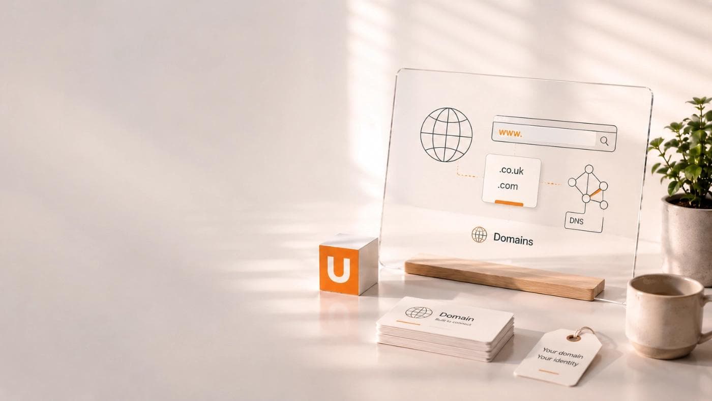 Domain registration and management hero image